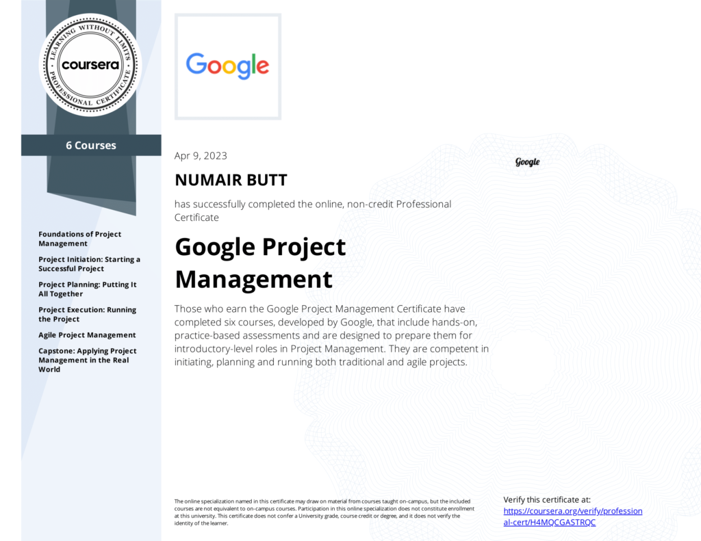 Google Project Management Certification-1